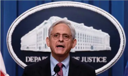  ?? Photograph: Michael Reynolds/EPA ?? ‘Merrick Garland knows that the fish always rots from the head.’