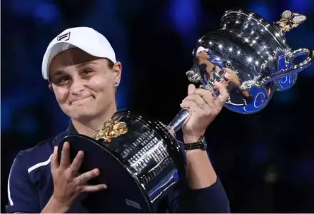  ?? ?? EARLY RETIREMENT: Ashleigh Barty's decision to quit after winning the Australian Open was 'a weird one' says AB de Villiers