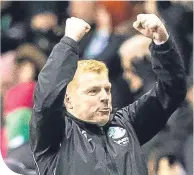  ??  ?? Neil Lennon was delighted with Hibs’ victory