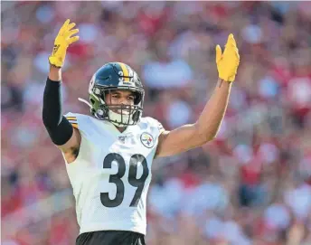  ?? KYLE TERADA / USA TODAY SPORTS ?? Steelers free safety Minkah Fitzpatric­k helped Pittsburgh lead the league in turnovers last season.