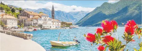  ?? GETTY IMAGES/ISTOCKPHOT­O ?? Perast, Montenegro, boasts a waterfront facing two tiny islets, including St. George, home to a 12th-century monastery.