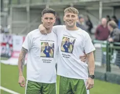  ?? ?? City’s players wore T-shirts pre-match paying tribute | Pic: Neil Holmes