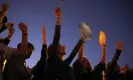  ?? Photograph: Alain Pitton/NurPhoto/Shuttersto­ck ?? Protesters shout during the ‘pot concert’ against Macron’s speech in Toulouse