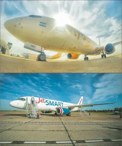  ?? CEDOC PERFIL ?? ABRE AEROPARQUE. La agencia de noticias estatal informó que el regreso de Aeroparque implica que las low cost Flybondi y JetSmart, que tenían base en El Palomar, ahora operarán desde allí.