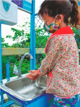  ??  ?? Agua, saneamient­o e higiene en Arauca. Unicef 2020.