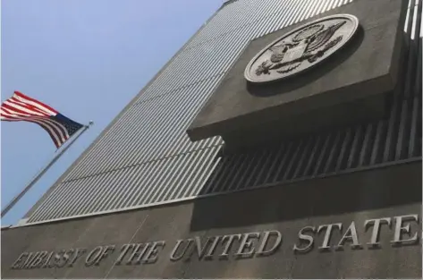  ??  ?? THE US EMBASSY in Tel Aviv: Will moving it to Jerusalem help or hinder the peace process?