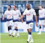  ??  ?? MOUR MISERY Lucas Moura Co are beaten