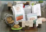  ?? MONTEREY HERALD FILE ?? A sample of edible cannabis products at Sugar Leaf Trading Co. on Broadway Avenue in Seaside in 2018.