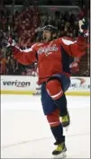  ?? NICK WASS, THE ASSOCIATED PRESS ?? Alex Ovechkin has reached the 50-goal mark for the sixth time.