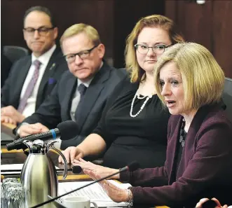  ?? ED KAISER ?? No concrete action resulted Monday after Alberta MLAs sparred over the threat of the Trans Mountain project’s demise despite Premier Rachel Notley’s warning it could “tear at the fabric of Confederat­ion.”