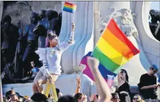  ?? Picture: REUTERS ?? Demonstrat­ors protest against Hungarian Prime Minister Viktor Orban and the latest anti-LGBTQ law in Budapest, Hungary.