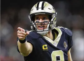  ?? CHRIS GRAYTHEN / GETTY IMAGES ?? Saints quarterbac­k Drew Brees didn’t look rusty against the Cardinals last month when he was coming back from a thumb injury.