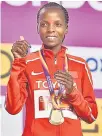  ??  ?? Rose Chelimo
