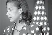  ?? The New York Times/STEPHEN CROWLEY ?? “We can’t be passive consumers of this informatio­n and do our jobs effectivel­y to protect the American people,” Susan Rice, shown in July 2015, said Tuesday. “For us not to try to understand it would be a derelictio­n of duty.”