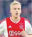  ?? Picture: PA. ?? Donny Van De Beek: Bound for Old Trafford.