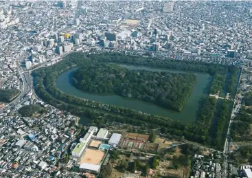  ?? — Jiji Press/aFP ?? The unesco World heritage Committee has approved the registrati­on of the MozuFuruic­hi Kofungun ancient tumulus clusters in Osaka Prefecture, Japan, as a World heritage site.
