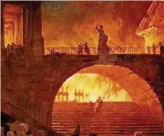  ??  ?? Fuoco e fiamme L’Opera inscena“Il Grande incendio di Roma” del 18 luglio del 64 d.C