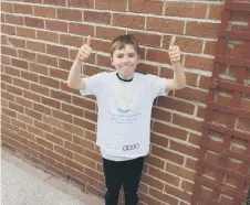  ??  ?? Oliver ran 5k in seven days to raise money for the hospice.