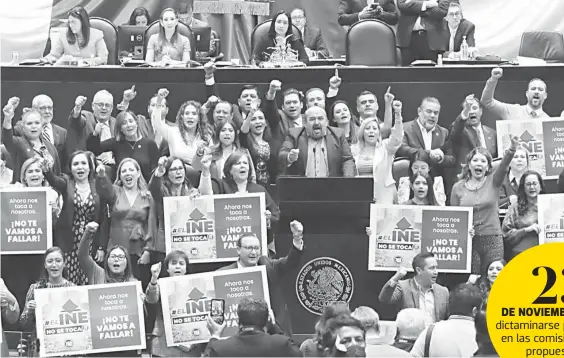  ?? ?? Cámara de Diputados, discuten la agenda política