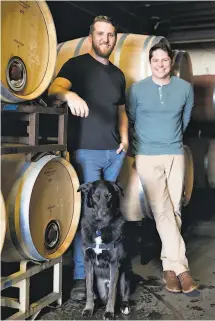  ?? Jessica Christian / The Chronicle ?? From left: Brianne Day in Oregon’s Willamette Valley explores beyond Pinot Noir. Marty Winters (left) and Alex Pitts coown Maitre de Chai, their Berkeley winery with a focus on finding dryfarmed, historic vineyards in California.
