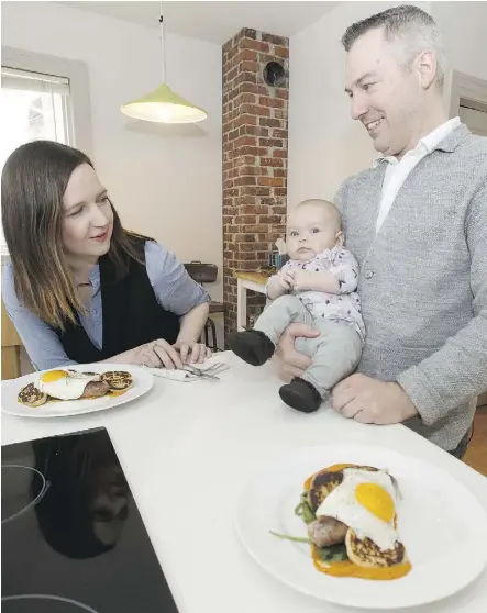  ?? IAN KUCERAK ?? Chef Blair Lebsack has a special Mother’s Day brunch in store for his wife and RGE RD restaurant partner Caitlin Fulton, who is a new mom to their daughter Rosalind.