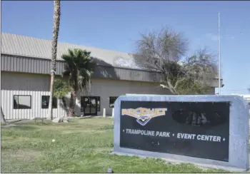  ?? PHOTO TOM BODUS ?? The Ricochet Rec Center on Aten Road in Imperial recently announced on Facebook it will not be reopening.