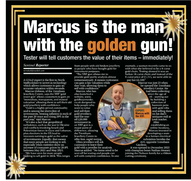 MARCUS IS THE MAN WITH THE GOLDEN GUN! PressReader