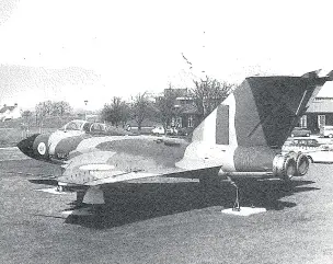  ??  ?? A Javelin at RAF Innsworth