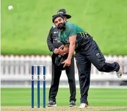  ?? PHOTOSPORT ?? Impressive across all three formats, Ajaz Patel was named player of the New Zealand domestic season in 2017-18.