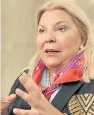  ??  ?? Carrió. Cabeza de lista en 2017..