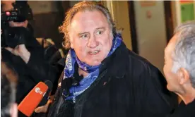  ?? Photograph: Action Press/Rex/Shuttersto­ck ?? Gerard Depardieu at The Taste of Small Things oremiere, Berlin, in January 2023.