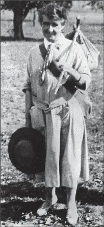  ??  ?? Time off: Mary Lee Milne relaxing during a picnic