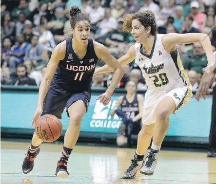  ?? CHRIS O’MEARA/ THE ASSOCIATED PRESS ?? Young stars like point guard Kia Nurse, left, will be in the spotlight when Canada hosts the FIBA Americas tournament this summer. The winner earns an automatic berth to the Rio Olympics where the women’s national team has high hopes for a podium finish.