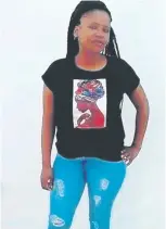  ?? ?? This is the only photo the family has of Lulama Feni (36), who died in front of Thembaleth­u Community Day Centre on 16 November. The photo was taken in August this year.