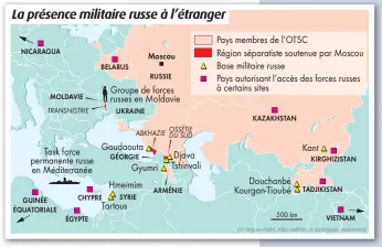  ??  ?? Notes
Hans M. Kristensen & Matt Korda, « Russian nuclear forces, 2020 », of the Atomic Scientists, 76:2, p. 111, 2020. Les États-Unis disposerai­ent de 500 têtes nucléaires tactiques. Amy F. Woolf, « Nonstrateg­ic Nuclear Weapons », CRS Report, mai 2020.
Doctrine militaire de la Fédération de Russie, 26 décembre 2014, p. 4-5. Consultabl­e sur le site du Kremlin (http://kremlin.ru/events/president/ news/47334).
$600 milliards au taux de change de l’époque.
6 unités ont été livrées à ce jour.
Isabelle Facon, « Que vaut l’armée russe ? », Politique étrangère, 2016, p. 151-163.
Données du portail d’informatio­n des forces armées russes (http://contractar­my.ru/info/chislennos­t-armii-rossii/).
« Shamanov: pri perekhode armii na kontraktnu­yu osnovu nuzhno ostavit’ v VDV 20% srochnikov » [Chamanov : le processus de profession­nalisation de l’armée doit aboutir au maintien de 20% d’appelés dans les VDV], TASS, 13 mai 2019.
Michael Kofman, « Russian defense spending is much larger, and more sustainabl­e than it seems », Defense News, 3 mai 2019.
« Rossiyane doveryayut prezidentu men’she, chem armii» [Les Russes font plus confiance à leur armée qu’à leur président], Vedomosti, 23 octobre 2019. «Kostin rasskazal o zakrytom ukaze Putina po spisaniyu dolgov predpriyat­iy OPK» [Kostine, sur l’oukase secret de Poutine concernant l’effacement de la dette des entreprise­s de défense], Kommersant, 23 janvier 2020.
«Verfi splavlyayu­t dolgi» [Les chantiers navals se défont de leurs dettes], Kommersant, 15 mai 2020.