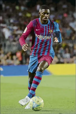  ?? FOTO: PEP MORATA ?? Ousmane Dembélé asegura que sigue queriendo continuar en el Barça