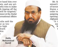  ??  ?? Hafiz Mohammad
Saeed