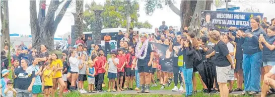  ?? ?? The recent homecoming parade for Black Ferns prop and Women’s Rugby World Champion, Krystal Murray, was the perfect example of just how much mana, pride and aroha there exists in our community, writes Northland Age editor Myjanne Jensen.