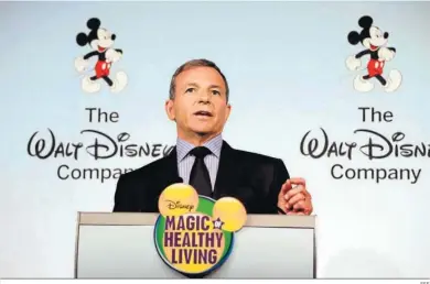  ?? EFE ?? Robert Iger en una comparecen­cia de su compañía en el año 2012.