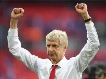  ??  ?? Wenger was immensely proud of his players (Getty)