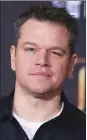  ??  ?? Matt Damon