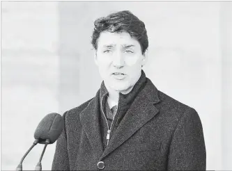  ?? ADRIAN WYLD THE CANADIAN PRESS ?? Prime Minister Justin Trudeau said Monday that Canada “will continue to talk to our allies and to China” about a Canadian man convicted of drug traffickin­g in China who faces the death penalty.