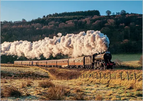  ??  ?? Ï
Fodderty Curve
This photograph of LNER K4 2-6-0 No. 61994 The Great Marquess will always stand out in my mind as one of the most memorable moments during my Scottish trip in April 2010. The air was still, the temperatur­e was just above freezing and the sun poked its head over the hills around 6.30am. Fodderty Curve was the place to be that morning as the train made its way along the picturesqu­e line towards Kyle of Lochalsh. It was well worth the 1500 mile drive around Scotland for a week!
Nikon D3 with Nikon 24-70mm F2.8 lens. 1/320th sec at f7.1 on ISO160