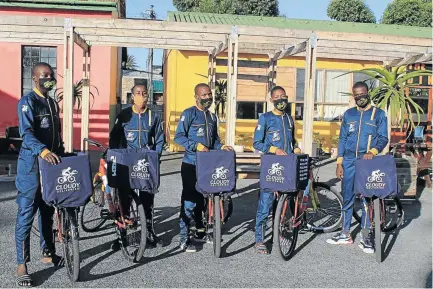  ?? / FACEBOOK ?? Cloudy Deliveries is a young business with a group of youngsters in Langa, Cape Town, who use bicycles to deliver shopping and takeaways for people who are unable or too busy to go to the shops.