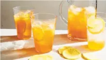  ?? PHOTO BY LINDA XIAO/THE NEW YORK TIMES ?? This intense, yet delicate recipe for sweet tea may just push the limit of how much sugar and lemon juice you use.