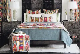  ?? Eestean Accents ?? The coroafur APERE bedset is faom Eestean Accents.