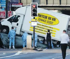  ?? FRANK AUGSTEIN / THE ASSOCIATED PRESS ?? Darren Osborne, below left, is accused of driving a rental van into a crowd outside a London mosque. Imam Mohammed Mahmoud, below right, is credited with fending off those who wanted to beat him to death.