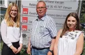  ?? FOTO: HURLING ?? Dana Terhaag aus Bracht und Annika Küppenbend­er aus Waldniel trafen sich mit dem SPD-Bundestags­abgeordnet­en Udo Schiefner zum Gespräch.