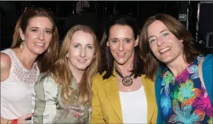  ??  ?? RIGHT: Karena Cahill, Christina Harnett, Estelle Looney and Ursula Barrett enjoying The Stunning in Listowel on Saturday evening.