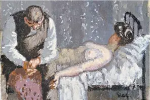  ?? ?? No sense of decorum: The Camden Town Murder, or What Shall We Do For the Rent? is among the paintings by Walter Sickert on display at Tate Britain